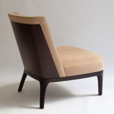 chauffeuse nubuck darck wood design studio catoir
