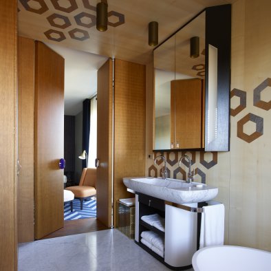 bathroom marquetry marmor washbasin interior design studio catoir